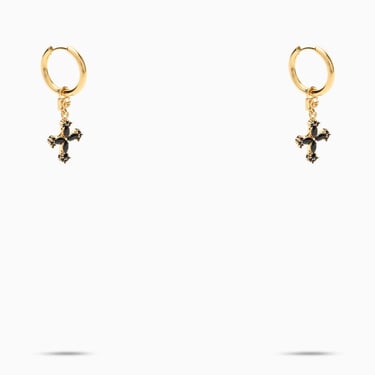 Dolce&Gabbana Drop Earrings With Crosses Women