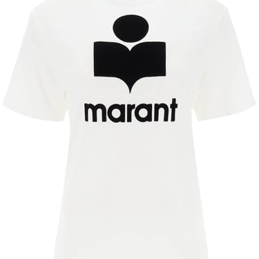 Isabel Marant Etoile Zewel T-Shirt With Flocked Logo Women