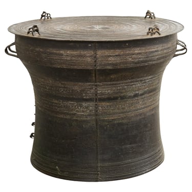 Southeast Asian Bronze Rain Drum or Drinks Table