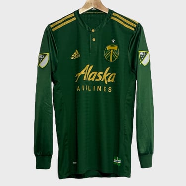 2017/18 Portland Timbers Long Sleeve Home Jersey Pro Cut S