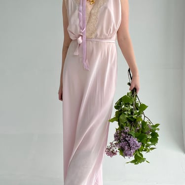 Vintage 1930's Lavender Silk Dress