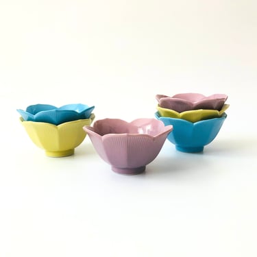 Colorful Lotus Bowls - Set of 6 