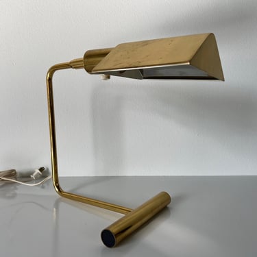 Koch & Lowy Mid-Century Modern Brass Desk Lamp 
