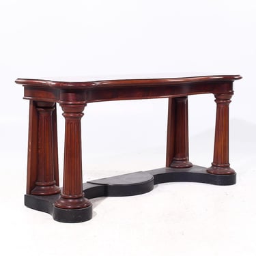 Ralph Lauren Neoclassical Flame Mahogany Console Entry Table 