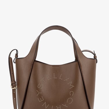 Stella Mccartney Woman Stella Logo Woman Brown Handbags