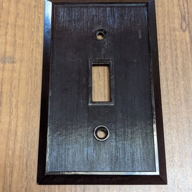Vintage Bryant Ribbed Bakelite Electrical Switch Plate