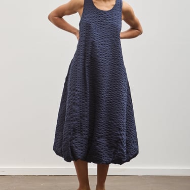 Black Crane Parachute Dress, Navy