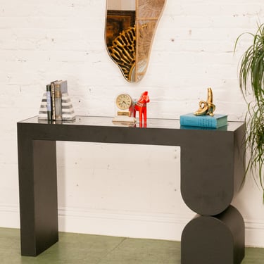 Black Modern Entry Table