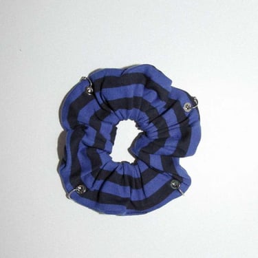 KkCo Pierced Scrunchie - Cobalt &amp; Midnight