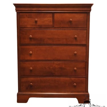 STANLEY FURNITURE Young America Collection Cherry Early American Traditional 40" Chest of Drawers 825-21-0012 