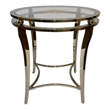 Caracole Modern a Whisper of Gold Finished Starburst Rising Star End Table