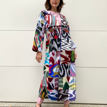 Rainbow Mountain Ikat Coat