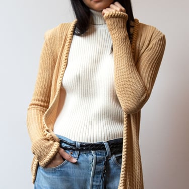 Chanel Creations Golden Silk Crochet Cardigan