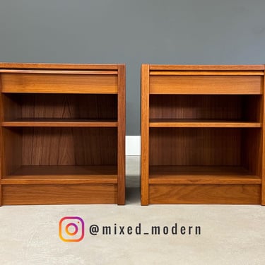 Danish Modern Teak Nightstands by Jesper - A Pair 