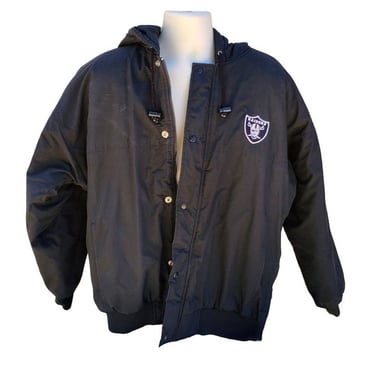 ウォームアップウェア 90s NFL raiders jacket Vintage 90s NFL Logo Athletic Los Angeles LA Raiders