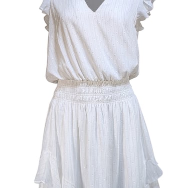 Ramy Brook - White & Silver "Simona" Dress Sz M