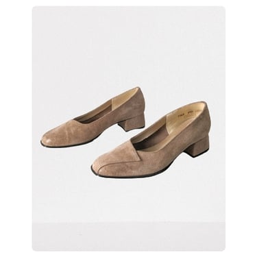 vintage 70's textured heels (Size: 6.5)