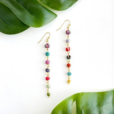 Earrings | Kantha Milieu Linear