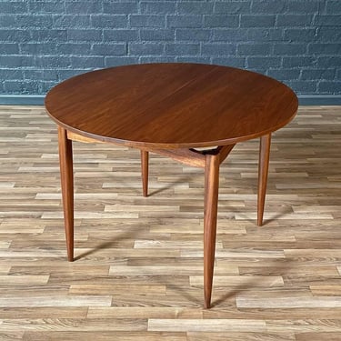 Expanding Mid-Century Modern Walnut Floating Top Dining Table, c.1960’s 