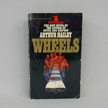 Wheels (1971) by Arthur Hailey - Auto industry story Detroit automakers unions Mafia - Vintage Novel Book 