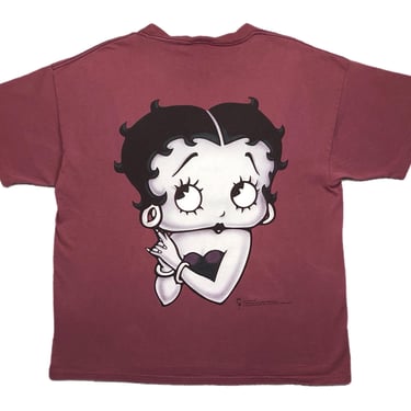 Vintage 1994 Changes Betty Boop “Boop Wear” Double Sided Big Face Cartoon Character Graphic T-Shirt Size Large 