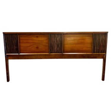 American Mid Century Walnut & Rosewood King Size Headboard