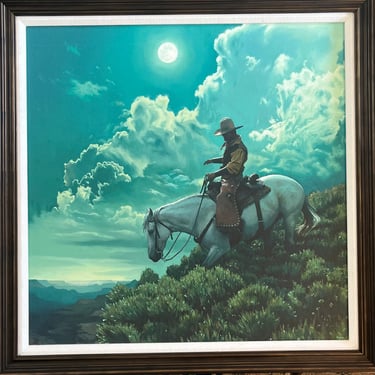 Blue &Green Cowboy Art