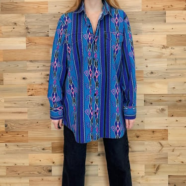 Western 80's Vintage Rodeo Shirt Top 