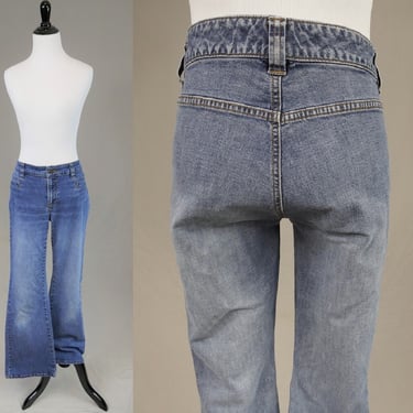Vintage Gap Jeans - Size 10 31" or snug 32" low rise waist - Boot Cut to Flare - Blue Stretch Denim Pants - 31.5" inseam 