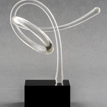 Whitfield &amp; Kelemen Abstract Glass Sculpture, 1989