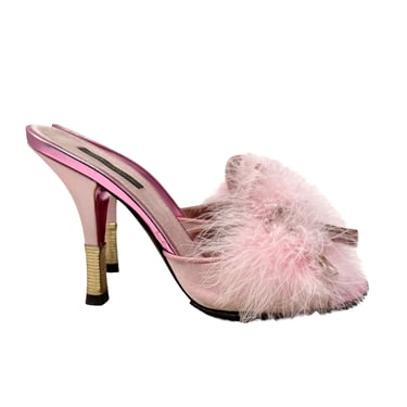 Louis Vuitton Pink Feather Heels