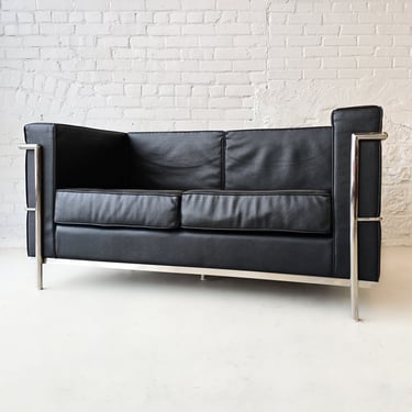 Black and Chrome Sofa