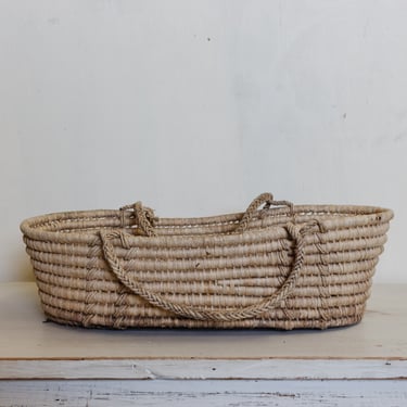 Antique petite moses style rye basket