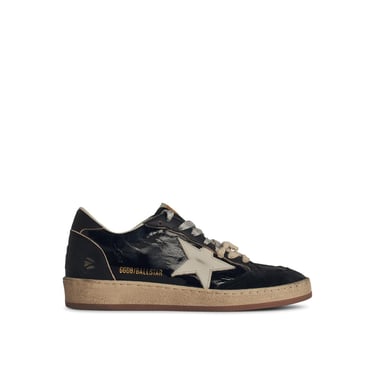 Golden Goose 'Ball Star' Black Leather Sneakers Women