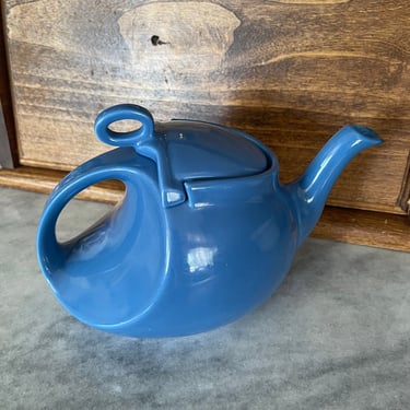 Vintage Blue Art Deco Hall Teapot 