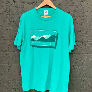 Teal Wyoming T-Shirt