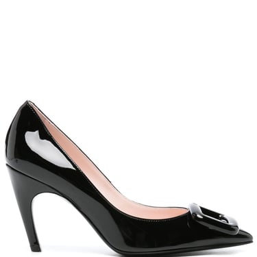 Roger Vivier Women Choc Buckle Patent Leather Pumps