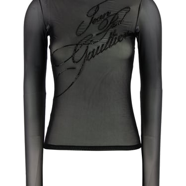 Jean Paul Gaultier Women Black Tulle The Sequin Top