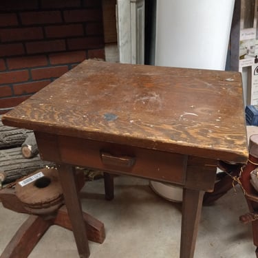 Weathered Wooden Side Table 22