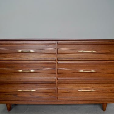 1950's Mid-century Modern Dresser - Professionally Refinished! 