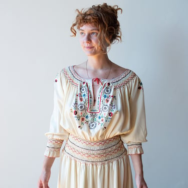 1990s Embroidered Silk Dress | Norma kamali OMO 