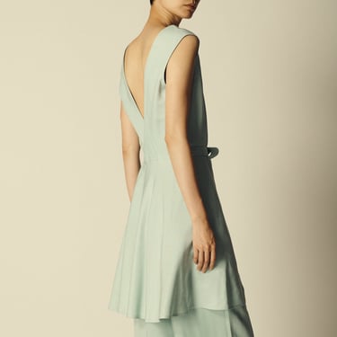 Alaïa Sea Glass Wrap Dress