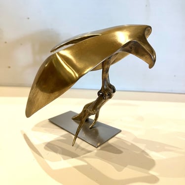 American Flying Eagle Solid Bronze &amp; Stainless Sculpture