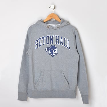 Vintage 2000s Seton Hall Hoodie - college, sweatshirt, gray, grey - Men's S 