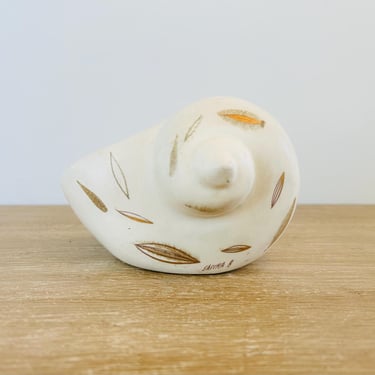 Mid Century Modern Sascha Brastoff California Ceramic Shell Planter or Ashtray Snail - As Is Condition 