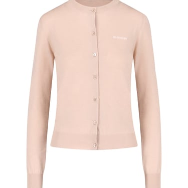 Miu Miu Women Logo Crop Cardigan