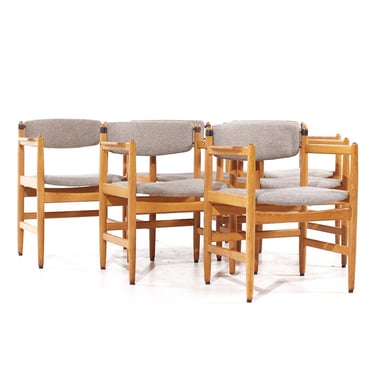 Børge Mogensen for Karl Andersson & Söner Mid Century Danish Oak Dining Chairs - Set of 6 - mcm 