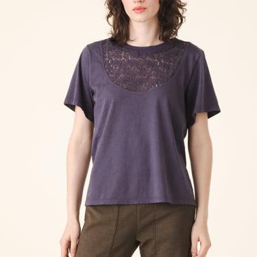 Lace Boy Tee in Bruise