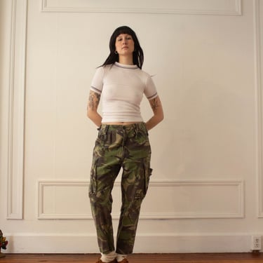 Late 1970s Army Issue Camo Cargo Pants 