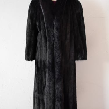 Vintage Reversible Black Mink Coat M/L